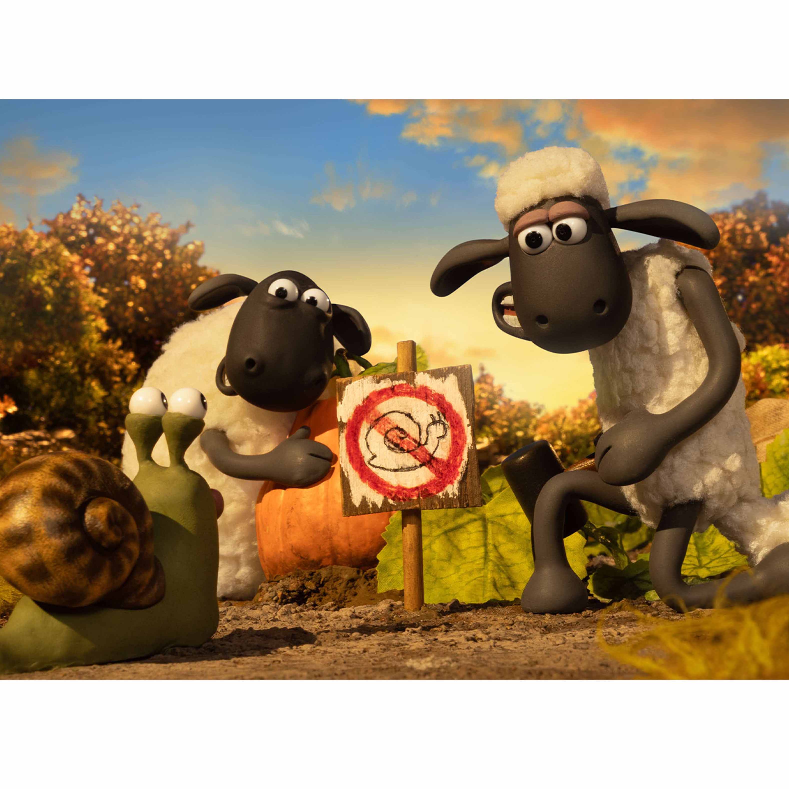 Filmszene aus SHAUN DAS SCHAF – SPUK IM KÜRBISFELD